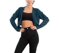 Toocool Coprispalle Donna Bolero Maniche Lunghe Elegante Giacca VB-31189 [Taglia Unica,Petrolio]