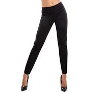 Toocool Pantaloni Donna Eleganti Sigaretta Classici Invernali Curvy VI-2030 [56,Nero]