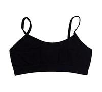 Toocool - Reggiseno Top Bimba Bambina Brassiere Microfibra Basic Intimo Nuovo TB0003 [4/6,Nero]