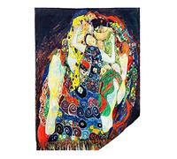 Toocool Sciarpa stola unisex Klimt Van Gogh Kandinsky Monet foulard con quadri famosi 70x170 cm Scialle Opere d'Arte A001 [Taglia unica, W-6134 La Vergine]
