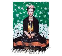 Toocool Sciarpa stola unisex Klimt Van Gogh Kandinsky Monet foulard con quadri famosi 70x170 cm Scialle Opere d'Arte A001 [W-9618 Frida-Orecchino, Taglia unica]