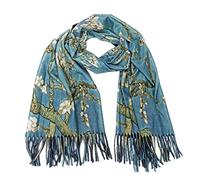 Toocool Sciarpa stola unisex Klimt Van Gogh Kandinsky Monet foulard con quadri famosi 70x170 cm Scialle Opere d'Arte A001 [Taglia unica, Mandorlo]