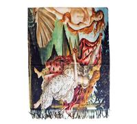 Toocool Sciarpa stola unisex Klimt Van Gogh Kandinsky Monet foulard con quadri famosi 70x170 cm Scialle Opere d'Arte A001 [Taglia unica, YHS-057 Venere-Primavera]