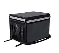 TooCust Grande borsa termica per la consegna del cibo con base fissa, 62 l, nero