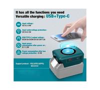 Tool Accessories Wireless Charger Type-C USB Power Bank Adapter for 18V Li-Ion Battery