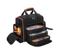 Tool Bag Organizer | Multi-Pocket Large Toolbag With 3 Removable Cases | To | Tool Storage Bag for Repair Shops Construction House Renovation Plumbers Electricians Carpenters