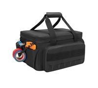 Tool Bag Organizer, Power Tool Bag, Wide Mouth Tool Bags, Portatile Portatile, 36,6 x 21,6 x 20,6 cm, 14,41 x 8,5 x 8,11 per casa, Workshop e altri lavori Site Use, Black, 1 pezzo