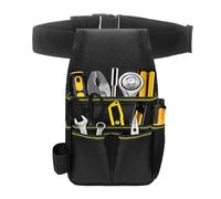 Tool Belt - Adjustable Oxford Fabric Organizer Pouch | Electrician Waist Tool Holster, Construction Pouch for Carpenter Handyman, Contractor Mechanic and Plumber Roofer