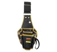 Tool Belt Clip Pouch - Utility Waist Bag Organizer, Multi Pocket Storage Durable Fabric Compact Carrier With Secure Clip Attachment | For Electrician Construction Repair Maintenance Framing Daily Work