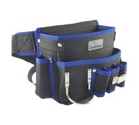 Tool Belt Pouch, Multipurpose Single Side Storage, Oxford Cloth Tool Apron Organizer Compact Versatile Ideal for Electrical Work, Carpenters, and Gardening, 7.87x5.91x9.06 Inches