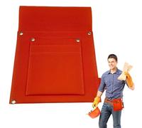 Tool Belt Pouch, Screwdriver Organizer Bag, Technician's Tool Pouches, Side Work Organizers, 9.65 x 7.09 x 0.08 Inches, Secure Fit for Comfortable Wear During Demanding Projects, Red