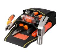 Tool Belt - Small Tool Pouch | Wear-Resistant Oxford Cloth | Industrial-Grade Thickened, with Belt, Waterproof, for Electricians Mechanics Carpenters, 26x14x4cm