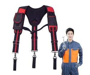 Tool Belt Suspenders, Safety Harness for Construction with Breathable Padding and Adjustable Straps, Tool Storage Work for Tree Climbing, Fire Rescue, Ideal for Carpenters Tasks