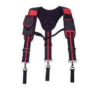 Tool Belt Suspenders, Work Safety Harness, Carpenter Chest Strap, Breathable Back Support, Adjustable Fit System, for Construction, Climbing, Fire Rescue Gear, 21.26x12.99 Inches