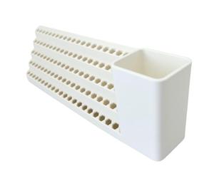 Tool Bit Storage Box - Multi Slot Screwdriver Stand for Workbench | Layered Space Organizer with Compact Structure, Hardware Holder for Mechanic Garage Construction Home Workshop