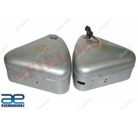 Tool Box Con Lucchetto A Cupola Logo Silver Bullet Per Royal Enfield Bullet S2U