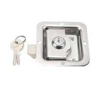 Tool Box Handle Latch, 304 Stainless Steel Flush Mount Keyed Lock for | Serratura a scomparsa in acciaio inox 304 lucidata a specchio con due chiavi per veicoli ricreazionali e rimorchi