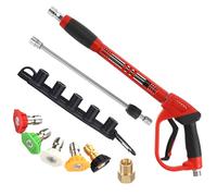 Tool Daily Pistola per idropulitrice di lusso con prolunga per baguette di ricambio, 5 punte per ugello, attacco M22, 101,6 cm, 5000 PSI