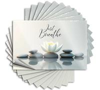 Tool Decal Mindfulness Lotus: Just Breathe Serenity Stickers 10 adesivi per auto per uomo grande nastro adesivo per auto (12 x 18 cm)