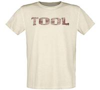 TOOL Double Image Uomo T-Shirt Beige S 100% Cotone Regular