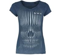 Tool Grid Skull Donna T-Shirt Blu S 100% Cotone Regular