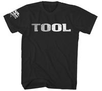 Tool 'Metallic Silver Logo' (Nero) T-Shirt - NUOVO E UFFICIALE