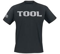 Tool Metallic Silver Logo Uomo T-Shirt Nero L 100% Cotone Regular