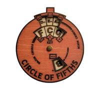 Tool, Music Wheel, Chord Finder, 10 cm, Wooden Design, Learning Aid, Ideal for Piano Players, Composers, and Music Students Theory Concepts Instruments Including Chitar