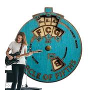 Tool, Music Wheel, Chord Finder, 10 cm, Wooden Design, Learning Aid, Ideal for Piano Players, Composers, and Music Students Theory Concepts Instruments Including Chitar