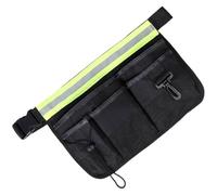 Tool Pouch Belt - Small Pouch Tool Bag Organizer | Storage Organizer Waist Bag with Reflective Strip | for Women Men Technician Work Machinist Carpenter Oxford Cloth Multi-Functional Belt