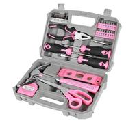 Tool Set 40pcs Pink Household DIY Tool Kit for Women Small Tool Box Set of Starter Basic Ladies Tools cassetta attrezzi