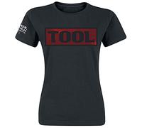 Tool Shaded Box Donna T-Shirt Nero S 100% Cotone Regular