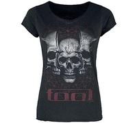 TOOL Skull Spikes Donna T-Shirt Nero 100% Cotone Regular