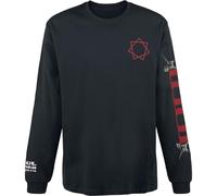 TOOL Skull Spikes Uomo Maglia Maniche Lunghe Nero 100% Cotone Regular