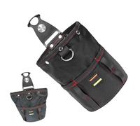 Tool Waist Bag, Woodworking Tool Storage Pouch with Belt Clip, Compact Organizer Pocket for Hammers, Tape Measures, Nails, Screws, Drills, Work Gear, 1 pezzo