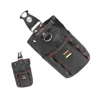 Tool Waist Bag, Woodworking Tool Storage Pouch with Belt Clip, Compact Organizer Pocket for Hammers, Tape Measures, Nails, Screws, Drills, Work Gear, 1 pezzo