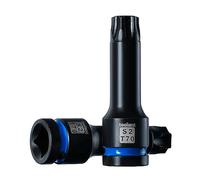 toolant Set di 2 bussole Torx T70 a percussione, 1/2", in acciaio S2, punte lunghe ad alto impatto, set professionale di chiavi a bussola per riparazioni meccaniche e automobilistiche