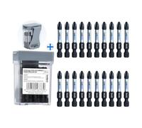 toolant Set di 20 punte magnetiche per cacciavite Phillips da 5,1 cm, antiscivolo, in acciaio S2, PH2, con punte lavorate a CNC, per trapano elettrico