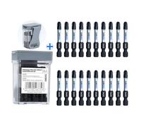 toolant Set di 20 punte magnetiche Phillips da 5,1 cm, per cacciavite a percussione, antiscivolo, in acciaio S2, PH3, con punte lavorate a CNC, per trapano elettrico