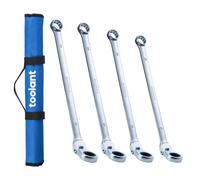 Toolant Set di chiavi a cricchetto extra lunghe con testa flessibile e testa fissa offset, set di chiavi combinate a doppia estremit a scatola i