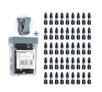 toolant Set di punte magnetiche per cacciavite a percussione Phillips da 2,5 cm, antiscivolo, 45 pezzi, in acciaio S2 PH2, con punte lavorate a CNC per trapano elettrico