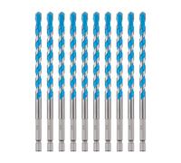 toolant Set di punte per trapano per calcestruzzo da 5/16" e punte per trapano per muratura, antiurto, con gambo esagonale, per vetro, mattoni, plastica, cemento, piastrelle, punta in carburo di