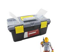 Toolbox - Organizer portatile per attrezzi | Scatola multifunzione per auto, a doppio strato, per uso domestico, per riparazioni domestiche, per professionisti