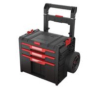 Toolbrothers Rhino L Drawer 3 Cart Plus ECO - Cassetta degli attrezzi con cassetti mobili, 2 x 4,5 l, 12 l, con doppio manico telescopico