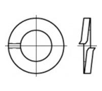 TOOLCRAFT 105601, anelli a molla, diametro interno: 8,1 mm, DIN 127, in acciaio armonico, 100 pezzi.