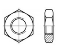 TOOLCRAFT 1060794 Dadi esagonali M3 DIN 439 Acciaio inox A4 100 pz.