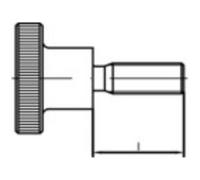 TOOLCRAFT 1060850 Viti zigrinate M3 8 mm DIN 464 Acciaio inox 25 pz.