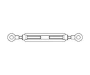 TOOLCRAFT 1066895 Corpo tenditore M6 Acciaio inox A2 DIN 1480 1 pz.