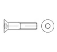 TOOLCRAFT 1069034 Viti svasate M3 6 mm Interno Esagonale Acciaio inox A2 100 pz.