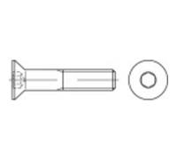 TOOLCRAFT 1069036 Viti Svasate M3 10 mm Interno Esagonale Acciaio Inox A2 100 pz.
